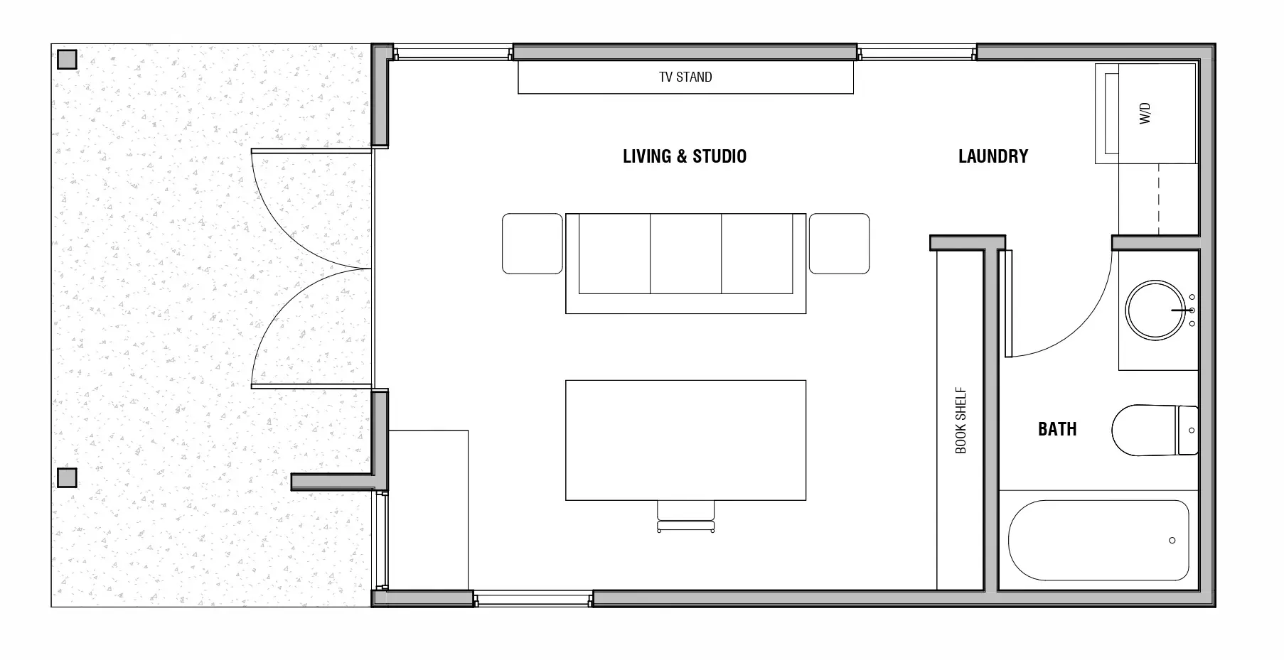 ADU Floorplan for Santa Barbara Properties